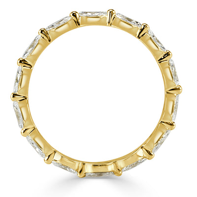 0.90ct Marquise Cut Diamond Eternity Band in 18k Yellow Gold