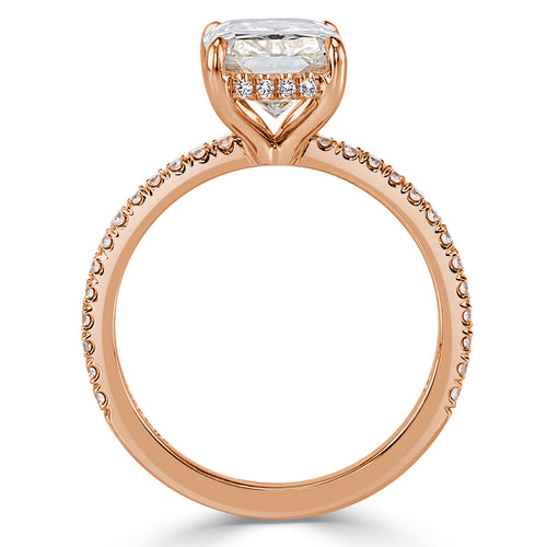 2.81ct Radiant Cut Diamond Engagement Ring