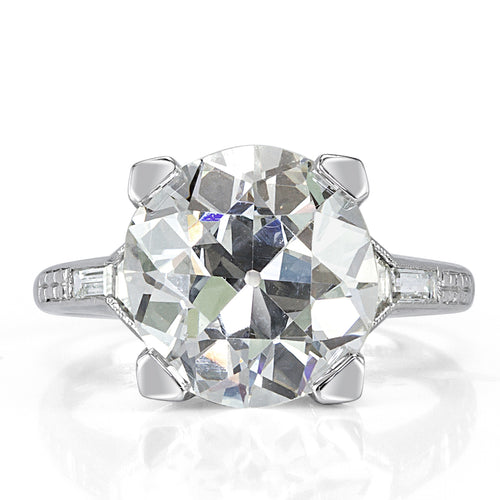 5.27ct Old European Cut Diamond Engagement Ring