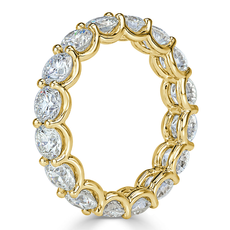 4.00ct Round Brilliant Cut Diamond Eternity Band in 18k Yellow Gold