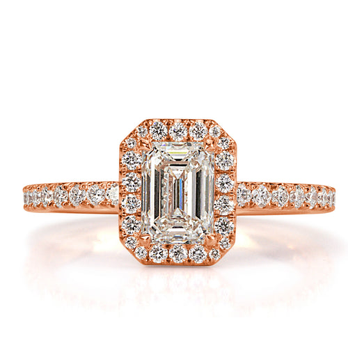 1.46ct Emerald Cut Diamond Engagement Ring