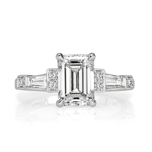 2.49ct Emerald Cut Diamond Engagement Ring