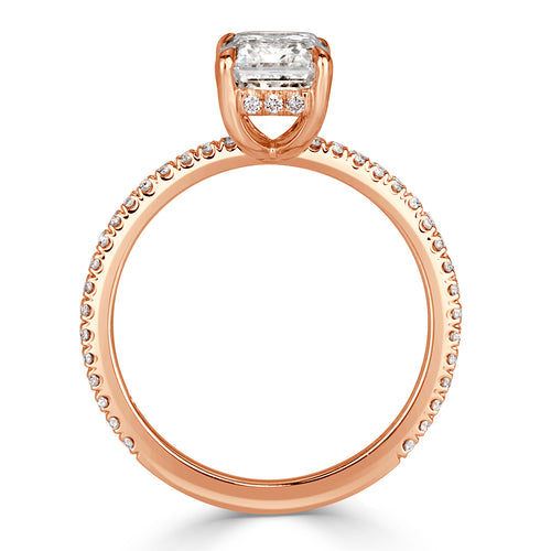 2.35ct Emerald Cut Diamond Engagement Ring