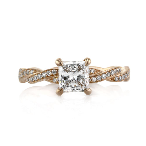 1.44ct Princess Cut Diamond Engagement Ring