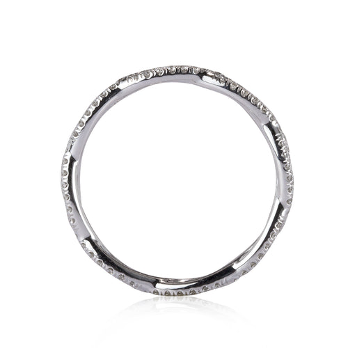 0.35ct Round Brilliant Cut Diamond Twist Eternity Band in Platinum