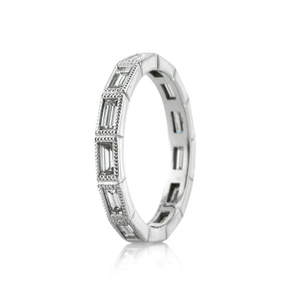 1.10ct Baguette Cut Diamond Eternity Band in Platinum