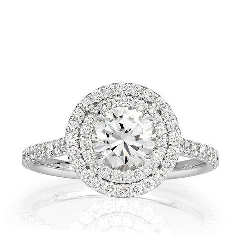 1.43ct Round Brilliant Cut Diamond Engagement Ring
