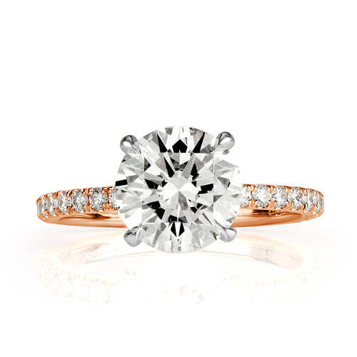2.64ct Round Brilliant Cut Diamond Engagement Ring