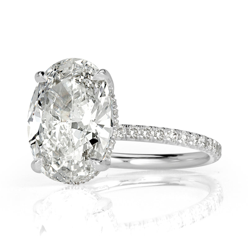 Stunning 4.02 ct center certified diamond ring