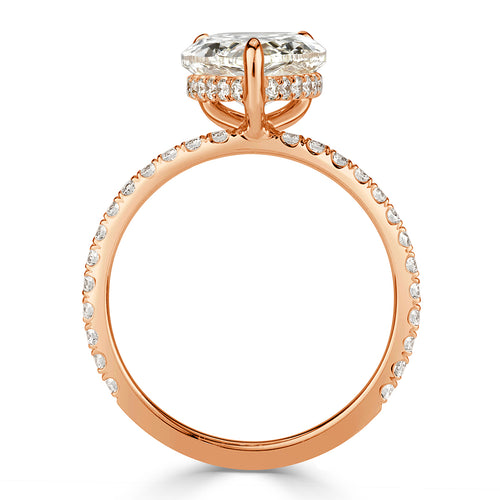 3.52ct Pear Shaped Diamond Engagement Ring
