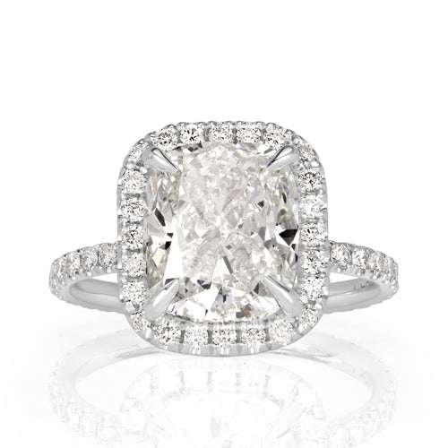 4.32ct Cushion Cut Diamond Engagement Ring