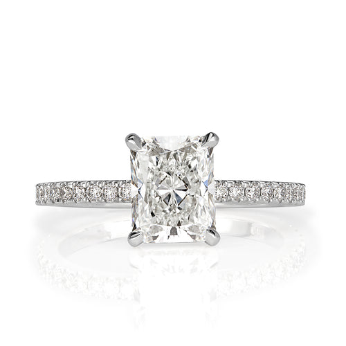 1.62ct Radiant Cut Diamond Engagement Ring