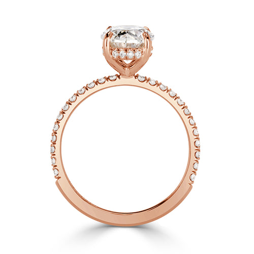 2.58ct Oval Cut Diamond Engagement Ring