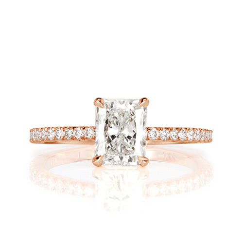 1.31ct Radiant Cut Diamond Engagement Ring