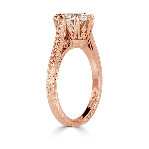 2.00ct Old European Cut Diamond Engagement Ring