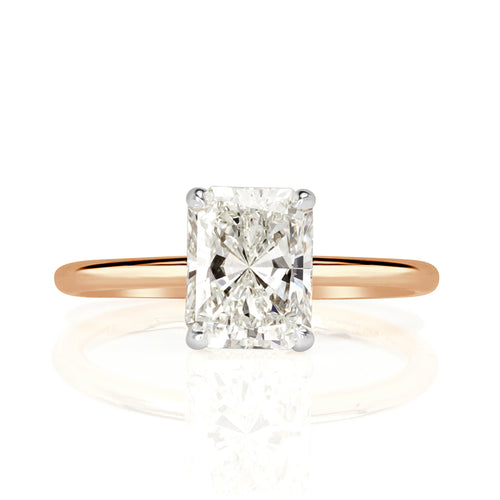 1.78ct Radiant Cut Diamond Engagement Ring