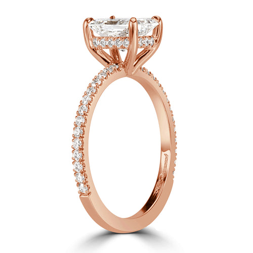 1.67ct Radiant Cut Diamond Engagement Ring