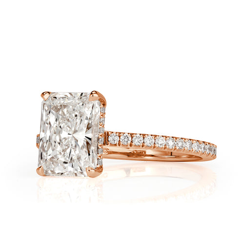 2.91ct Radiant Cut Diamond Engagement Ring