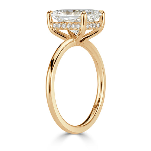2.61ct Radiant Cut Diamond Engagement Ring