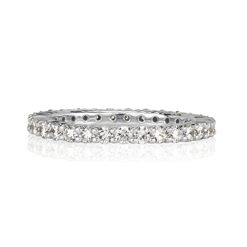 1.00ct Round Brilliant Cut Diamond Eternity Band in Platinum