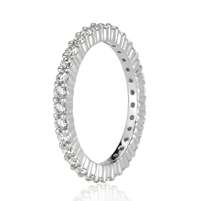 1.00ct Round Brilliant Cut Diamond Eternity Band in Platinum