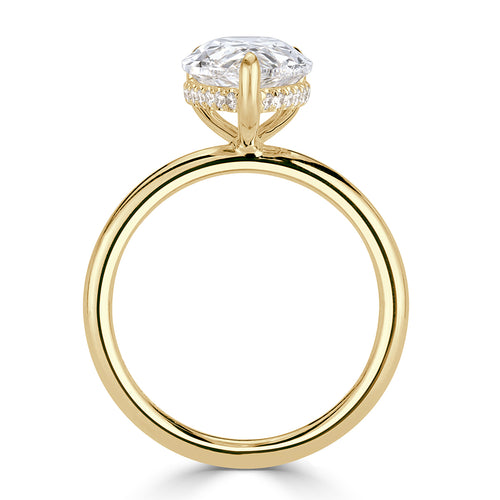 3.64ct Pear Shaped Diamond Engagement Ring