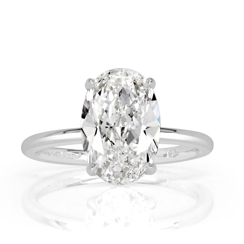 3.33ct Oval Cut Diamond Engagement Ring