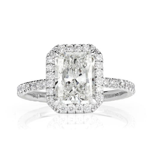 2.62ct Radiant Cut Diamond Engagement Ring