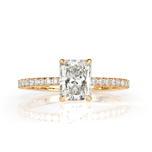 1.55ct Radiant Cut Diamond Engagement Ring