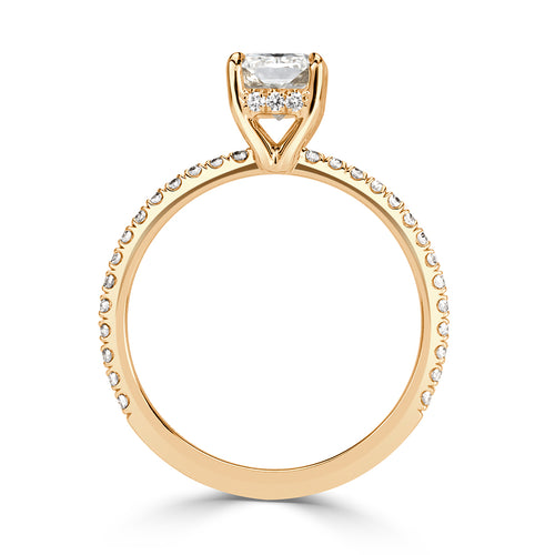 1.55ct Radiant Cut Diamond Engagement Ring