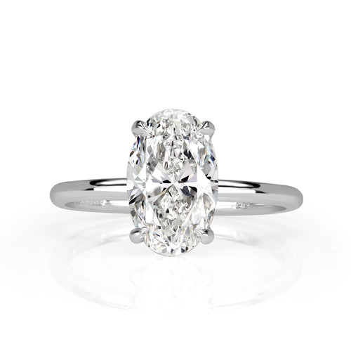 2.66ct Oval Cut Diamond Engagement Ring