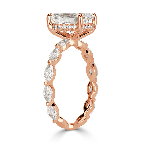 3.09ct Radiant Cut Diamond Engagement Ring