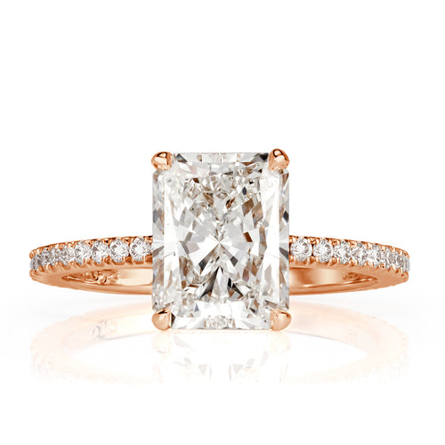 2.96ct Radiant Cut Diamond Engagement Ring