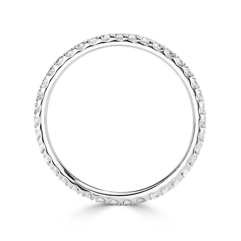 0.28ct Round Brilliant Cut Diamond Pinky Ring in Platinum