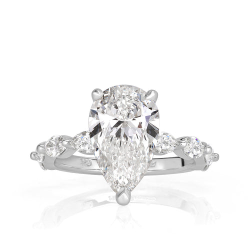 2.75ct Pear Shaped Diamond Engagement Ring