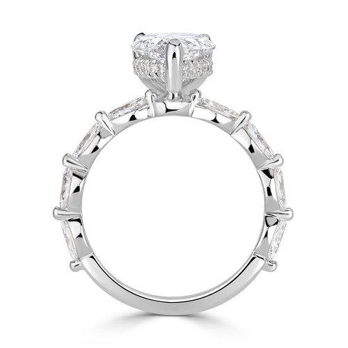 2.75ct Pear Shaped Diamond Engagement Ring