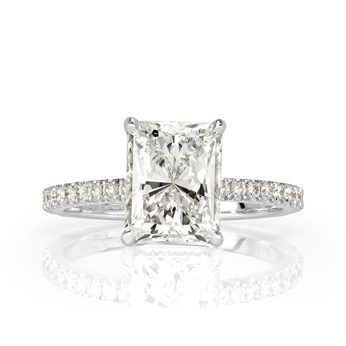 2.87ct Radiant Cut Diamond Engagement Ring