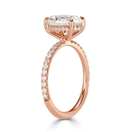 2.39ct Oval Cut Diamond Engagement Ring