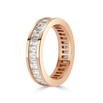 2.42ct Baguette Cut Diamond Eternity Band in 18k Rose Gold