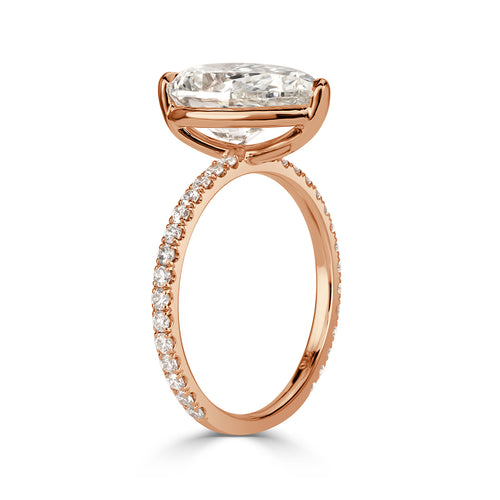 3.26ct Pear Shaped Diamond Engagement Ring