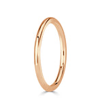 Modern Rounded Wire Band in 18k Rose Gold