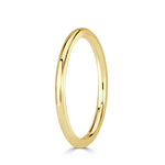 Modern Rounded Wire Band in 18k Yellow Gold