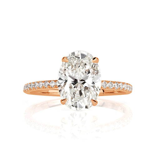 2.79ct Oval Cut Diamond Engagement Ring