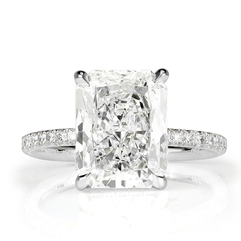 4.44ct Radiant Cut Diamond Engagement Ring – Mark Broumand