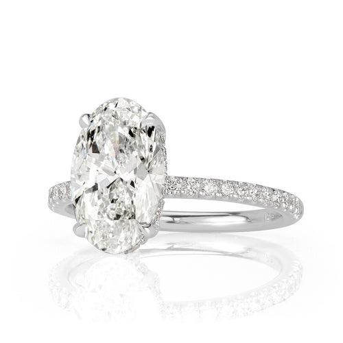 2.86ct Oval Cut Diamond Engagement Ring