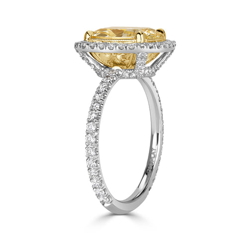 3.74ct Cushion Cut Diamond Engagement Ring