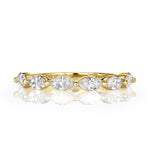 0.90ct Marquise Cut Diamond Wedding Band in 18k Yellow Gold