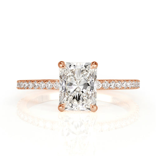 1.63ct Radiant Cut Diamond Engagement Ring