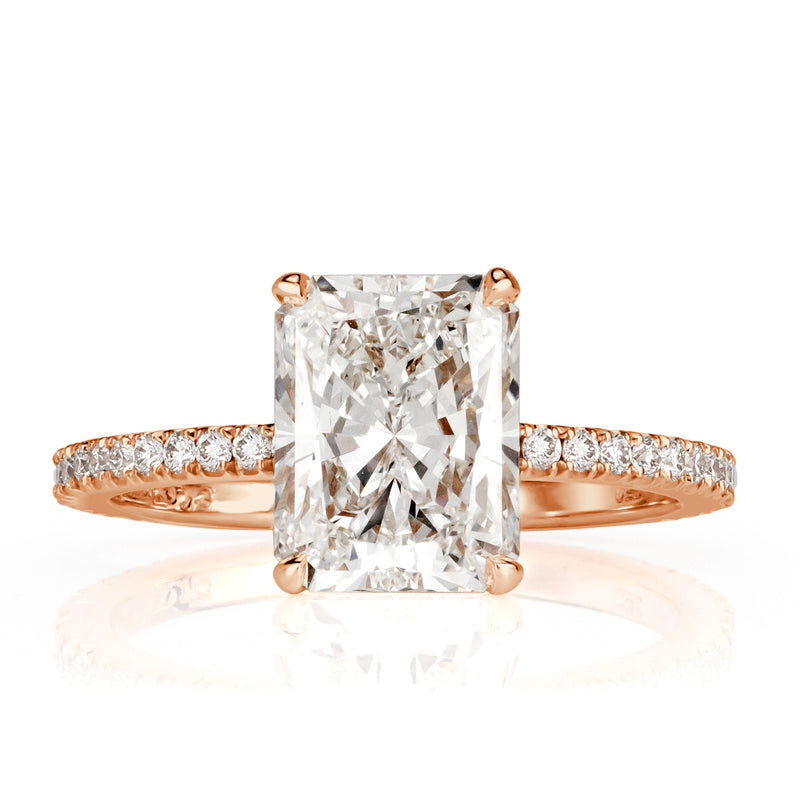 2.94ct Radiant Cut Diamond Engagement Ring