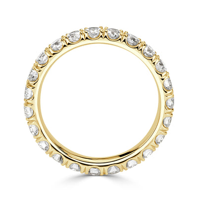 1.70ct Round Brilliant Cut Diamond Eternity Band in 18k Yellow Gold